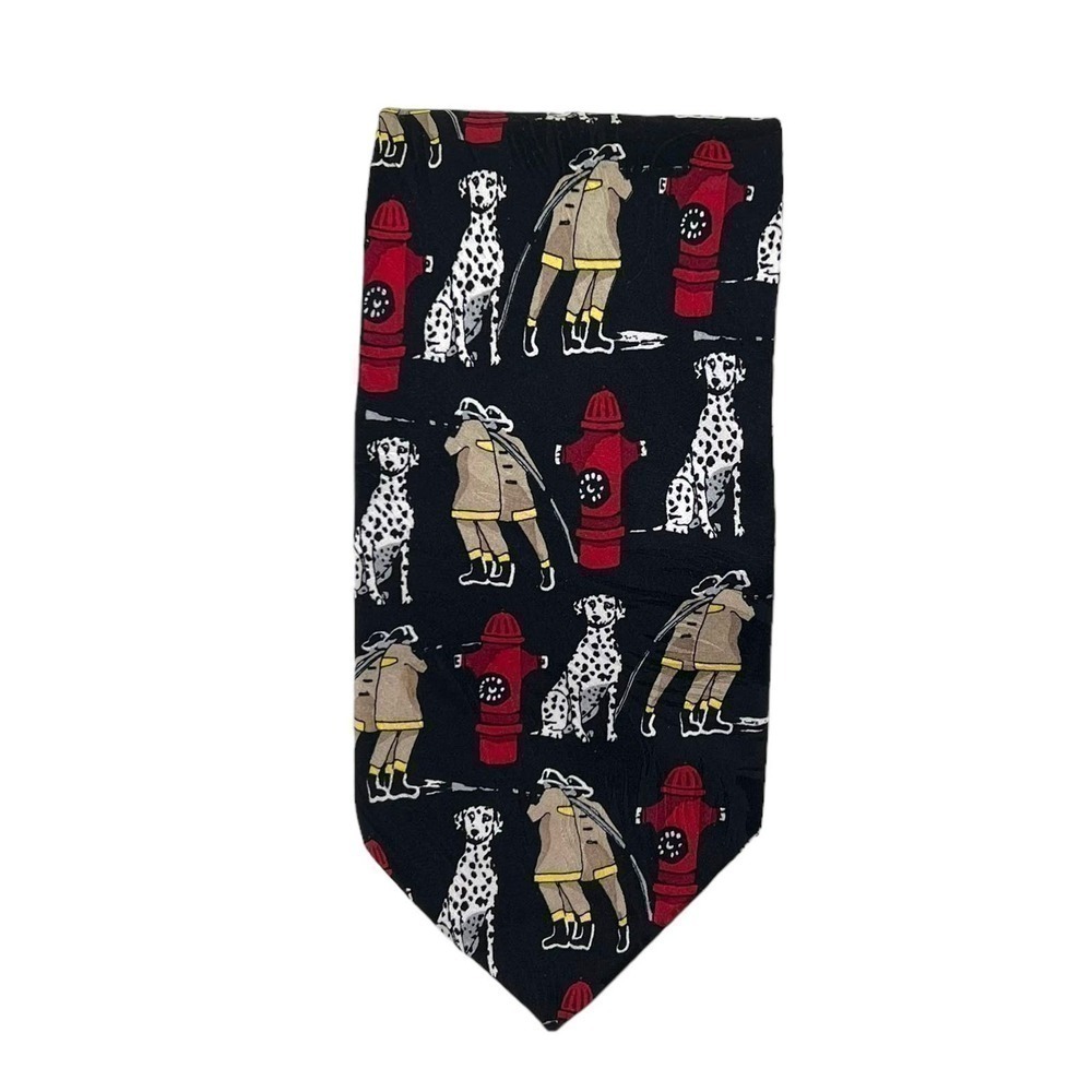 RM Style Ralph Marlin Fire Fighters, Dogs and Hydrants Tie